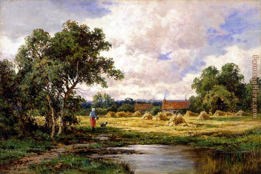 At Betchworth, Surrey painting - Henry H. Parker At Betchworth, Surrey art painting